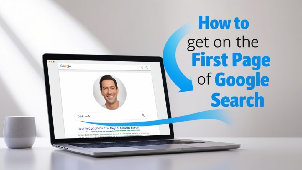 how to get on first page of google search david aziz